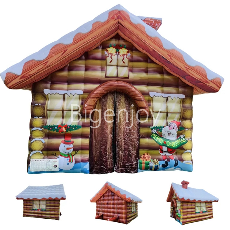 13x13x11.9ft  inflatable Santas grotto cabin inflatable Christmas house