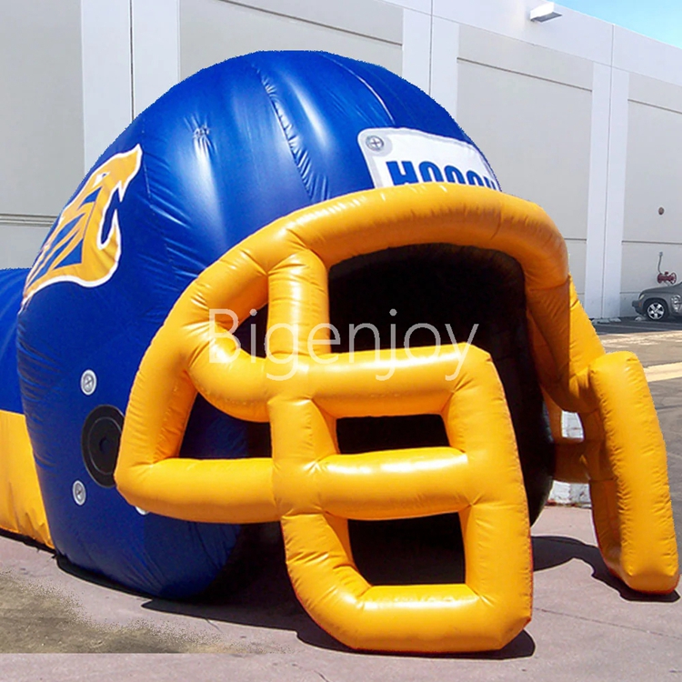 Inflatable Helmet Tent 25 FT INFLATABLE FOOTBALL RUN THROUGH TUNNEL