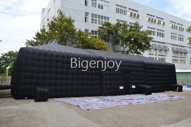 Black Customized Inflatable Tent For Parties Inflatable Club Tent