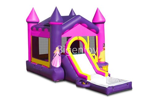 Princess Bounce House Combo Inflatable Bounce House With Water Slide