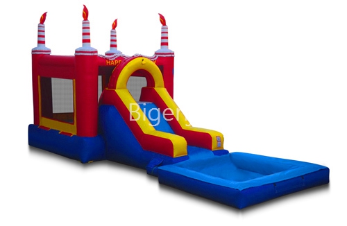 Birthday Bounce House For Kids Cheap Jumping Castle With Slide