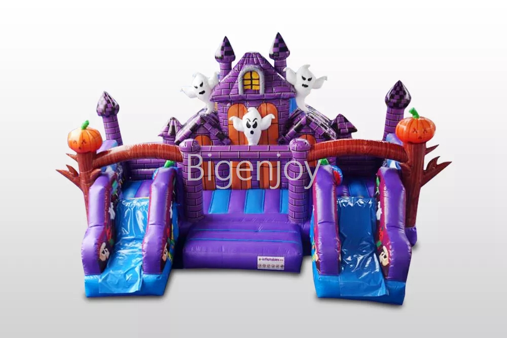 Haunted Bounce House Ommercial Inflatable Bouncer Slide Combo Inflatable Bouncy
