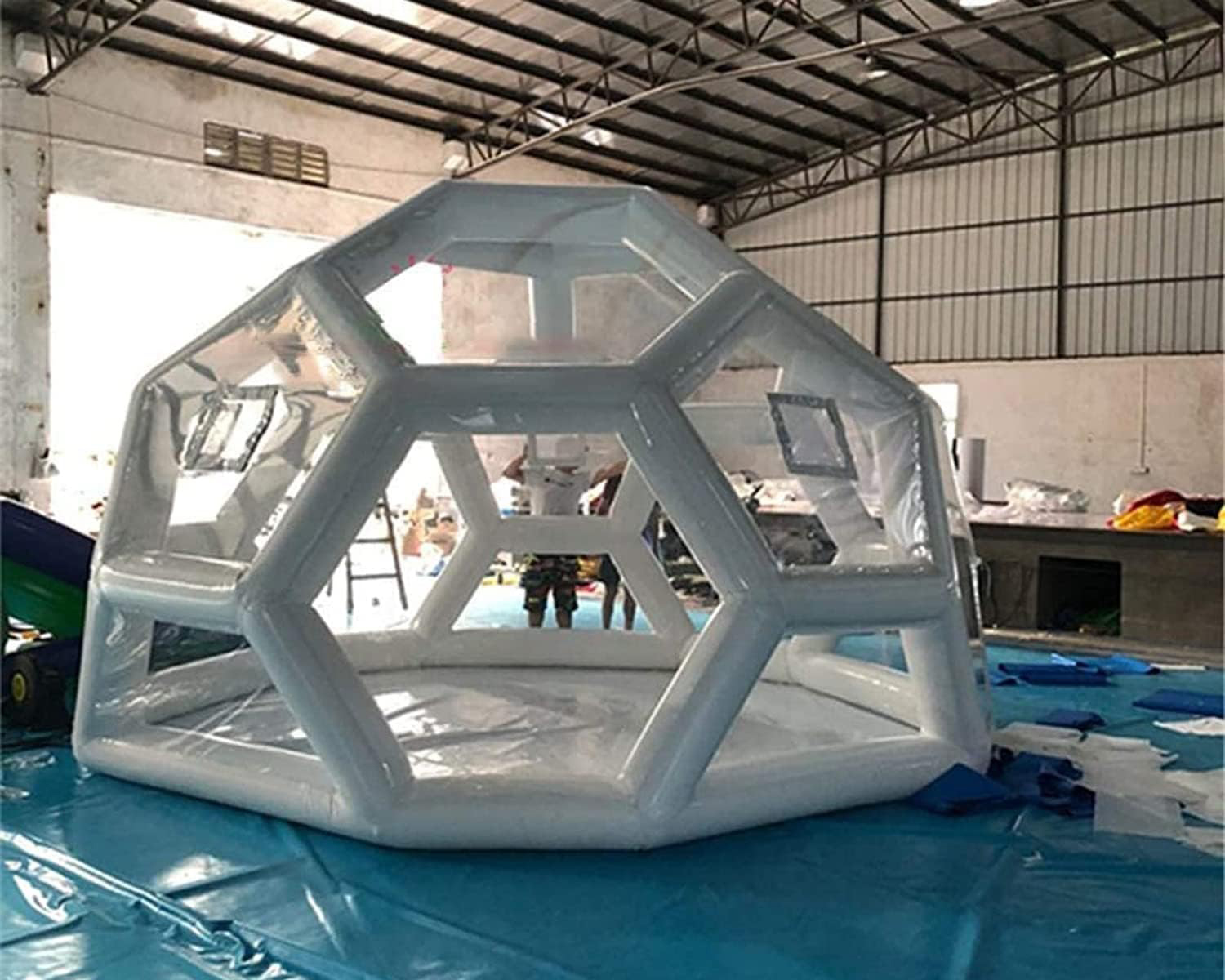 Transparent inflatable Tent PVC Material Star Empty Spherical Closed Tent Inflatable Bubble House