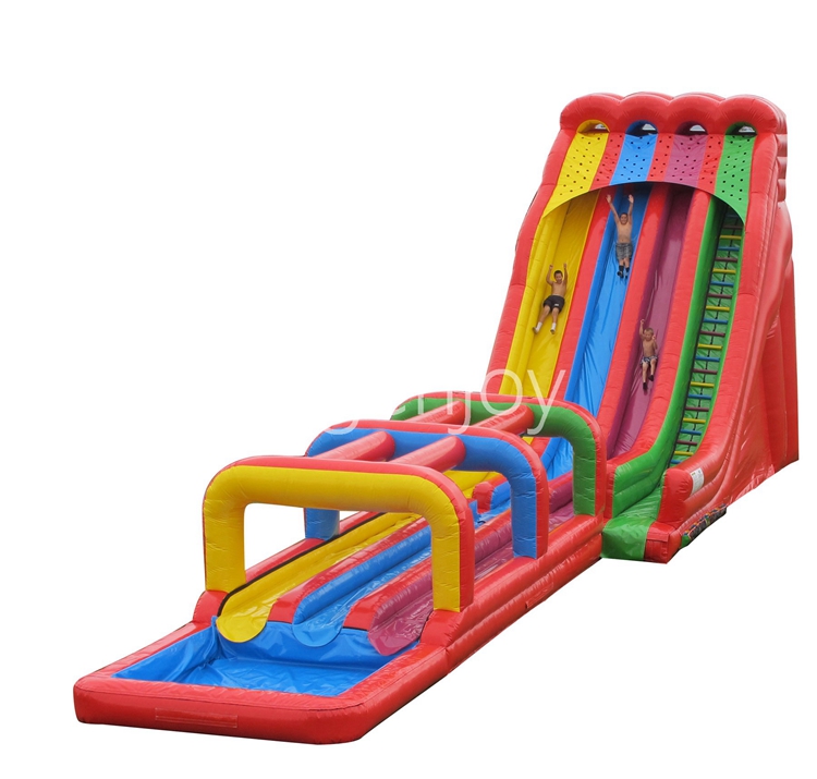 triple lindy giant inflatable water slide for adult