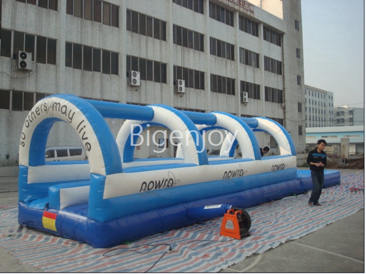 inflatable slip water slide Surf N slide double track wet slide cheap inflatable water slide