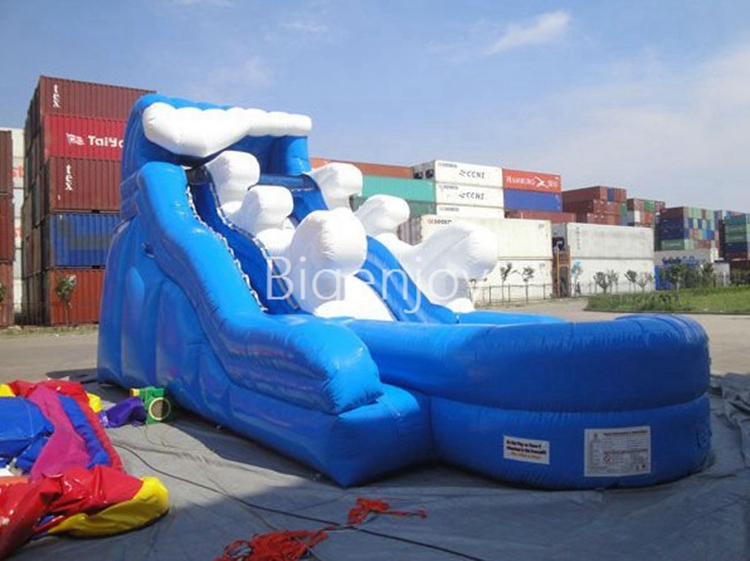 small inflatable slide water slide 16ft riptide slide