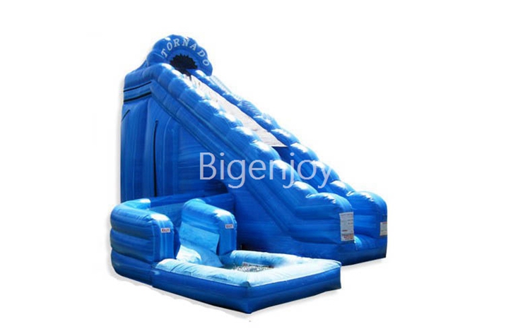 The Tornado Water Slide With Pool Bouncy Castles With Pool For Kids