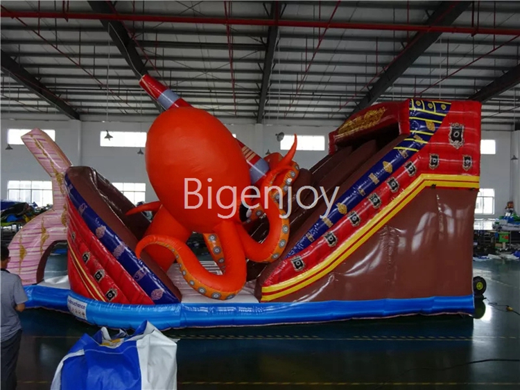 giant kraken inflatable slide inflatable octopus slide for sell