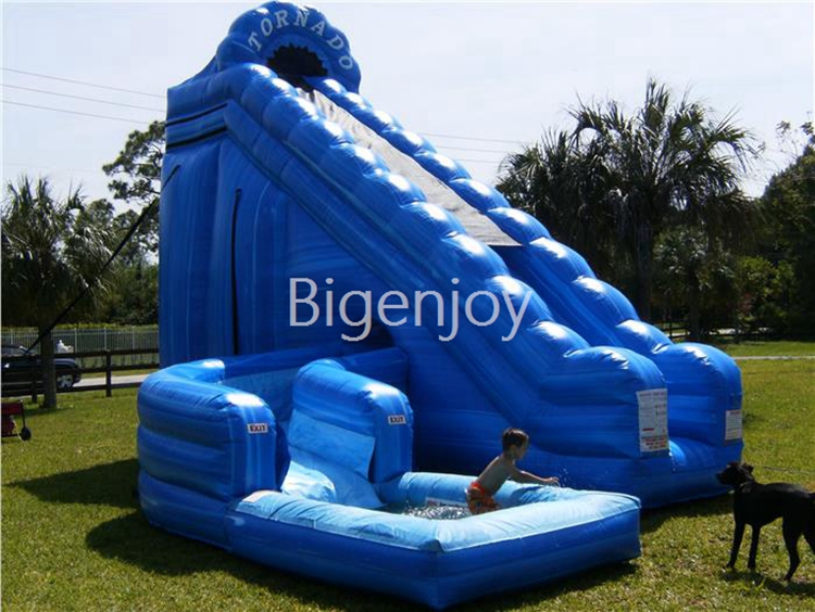 Tornado 24 Foot Tall Water Slide for adult and kids with pool