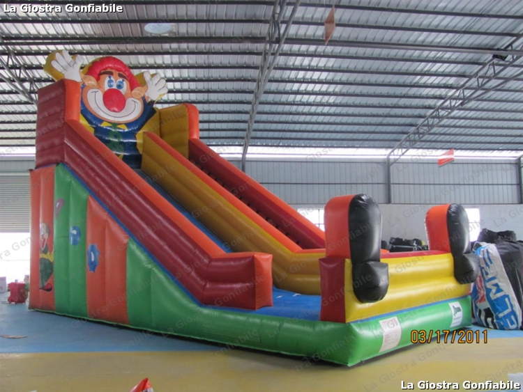 inflatable clown slide with small size and cheap price