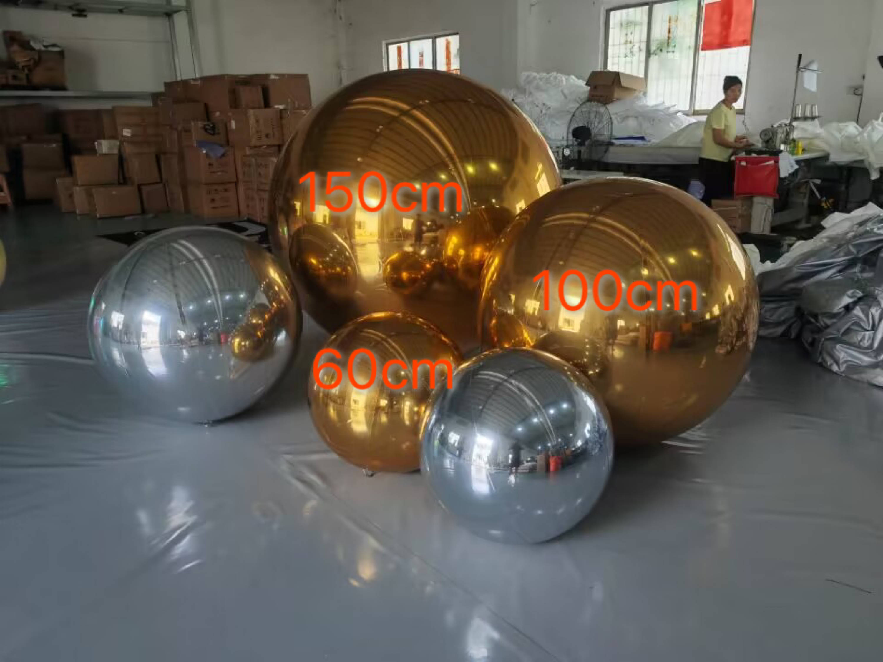 Giant Disco Mirror Ball Cheap Wholesale Iridescent Inflatable Mirror Ball