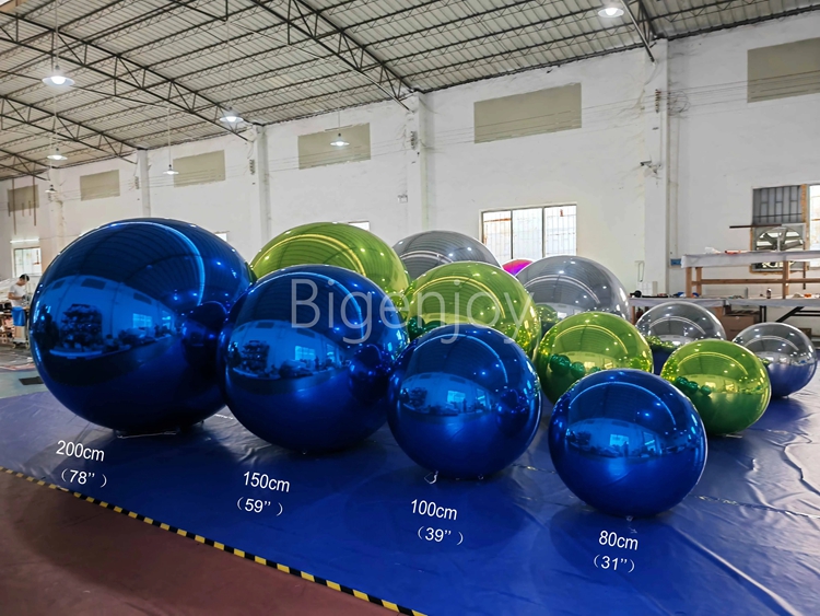 Inflatable Mirror Ball PVC Disco Mirror Sphere Air Balloon For Sales