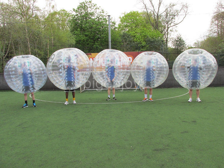 Body Bubble Bumper Ball Inflatable Bubble Football Soccer Ball With Colored Dots