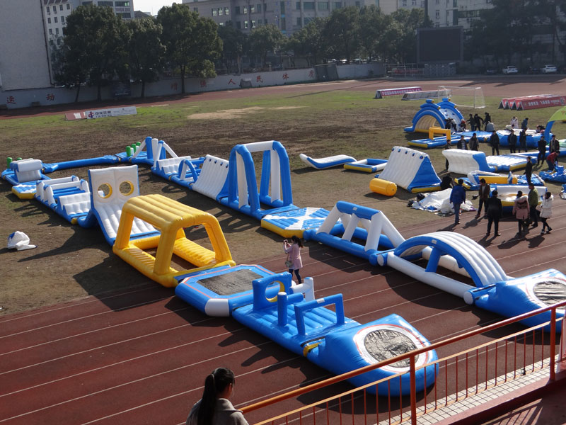 Aqua Park Inflatable Giant Beach Waterpark For Adult