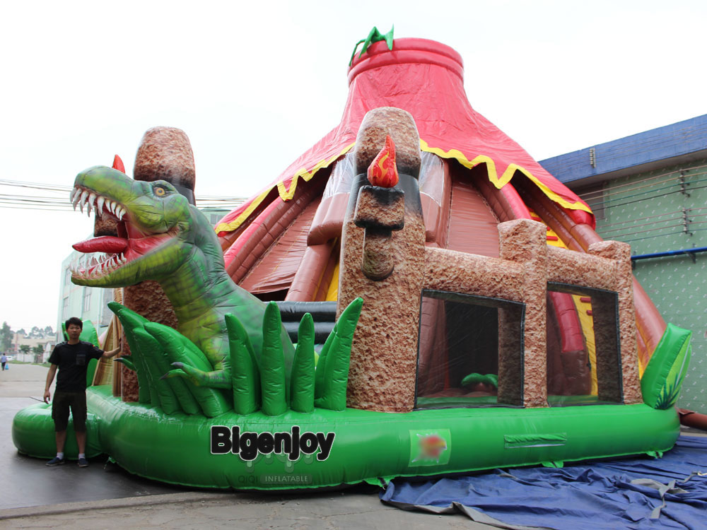 inflatable park playground Volcano Dinosaur Inflatable Park playground slide