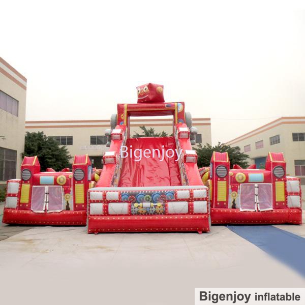 Bounce House Inflatable Theme Park Inflatable Robot Fun City Inflatable Fun Land For Kids