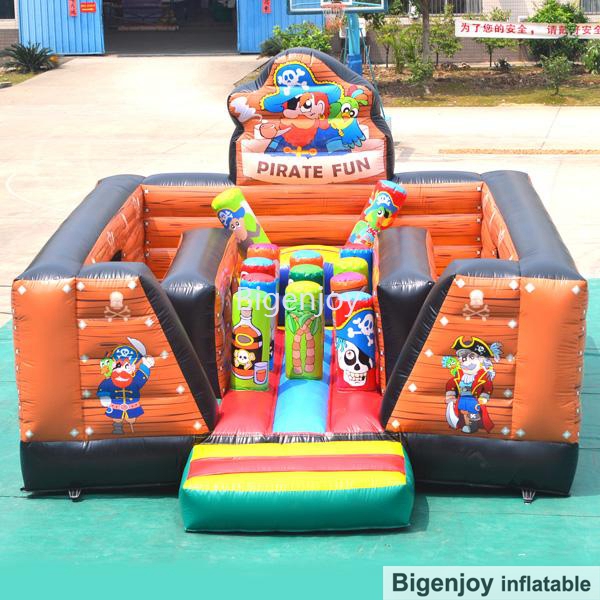 cheap inflatable park pirate design inflatable pirate pop-up fun city inflatable fun land