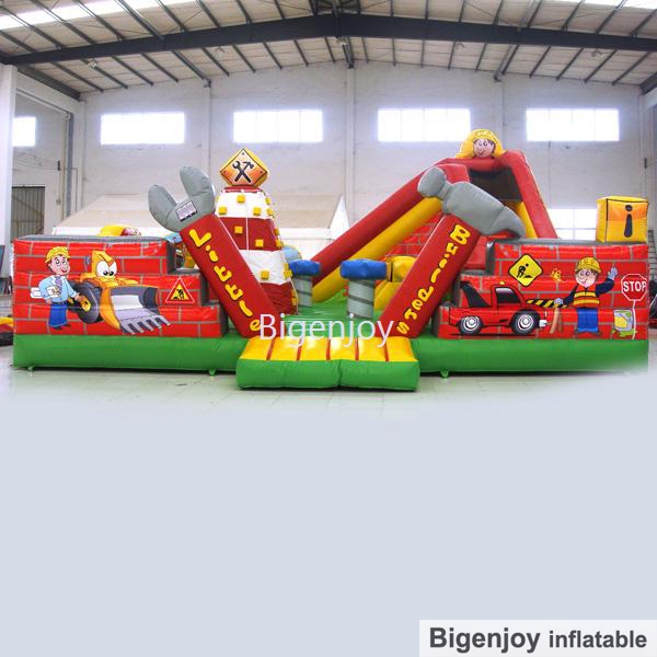 Inflatable Amusement Park Inflatable Construction Site Fun City Inflatable Fun Land