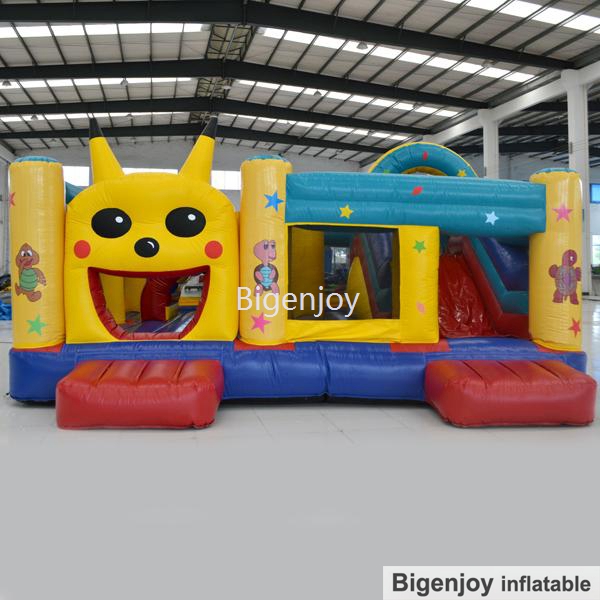 Inflatable Fun City Inflatable Pikachu Bounce House Inflatable Fun Land For Kids For Sale
