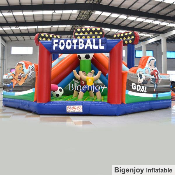 Inflatable Obstacle Bounce Theme Park Inflatable Football Fun City Inflatable Fun Land
