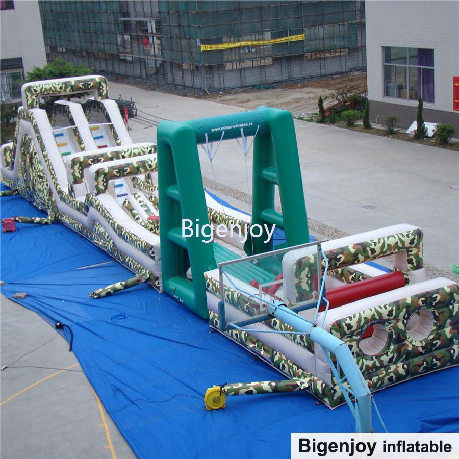 crazy Inflatable camouflage obstacle course boot camp obstacle course for children