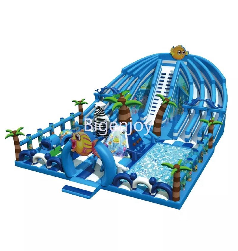 Big Slide Inflatable Playground Equipment Inflatable Bounce Playground Equipment Outdoor Trampoline Park