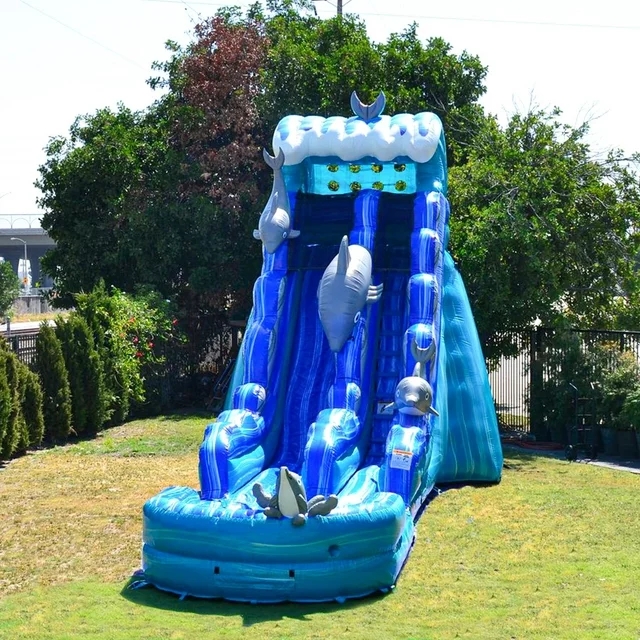 Commercial Water Slide Inflatable with Detachable Pool for Kids and Adults
