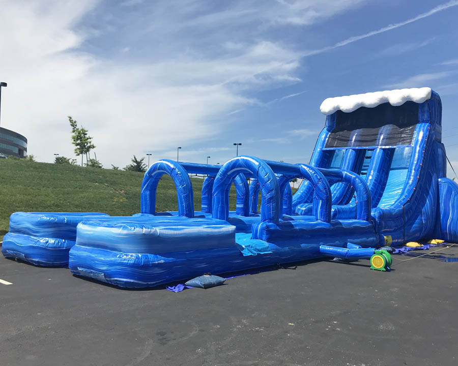2 commercial inflatable Surf N Slides Riptide Slide inflatable Dual Lane Water Slide
