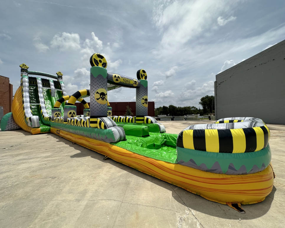 Blow Up Inflatable Slide For Adults 24FT TOXIC FALLS Big WATER SLIDE
