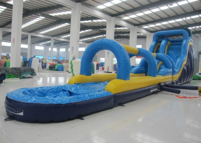 giant water slides with slip n slide inflatable slides with pool water park amusement park party