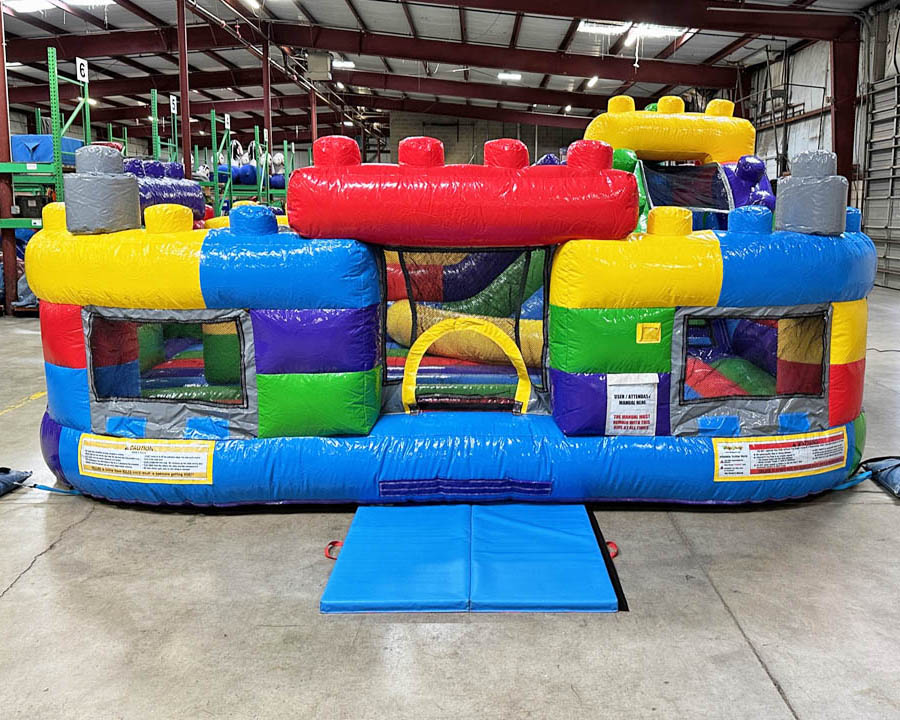 Building Blocks bounce house Inflatable Playland inflatable trampoline jumping slide