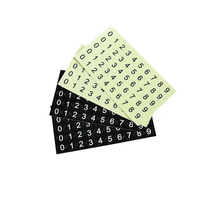 Rubber Magnetic Number Sticker